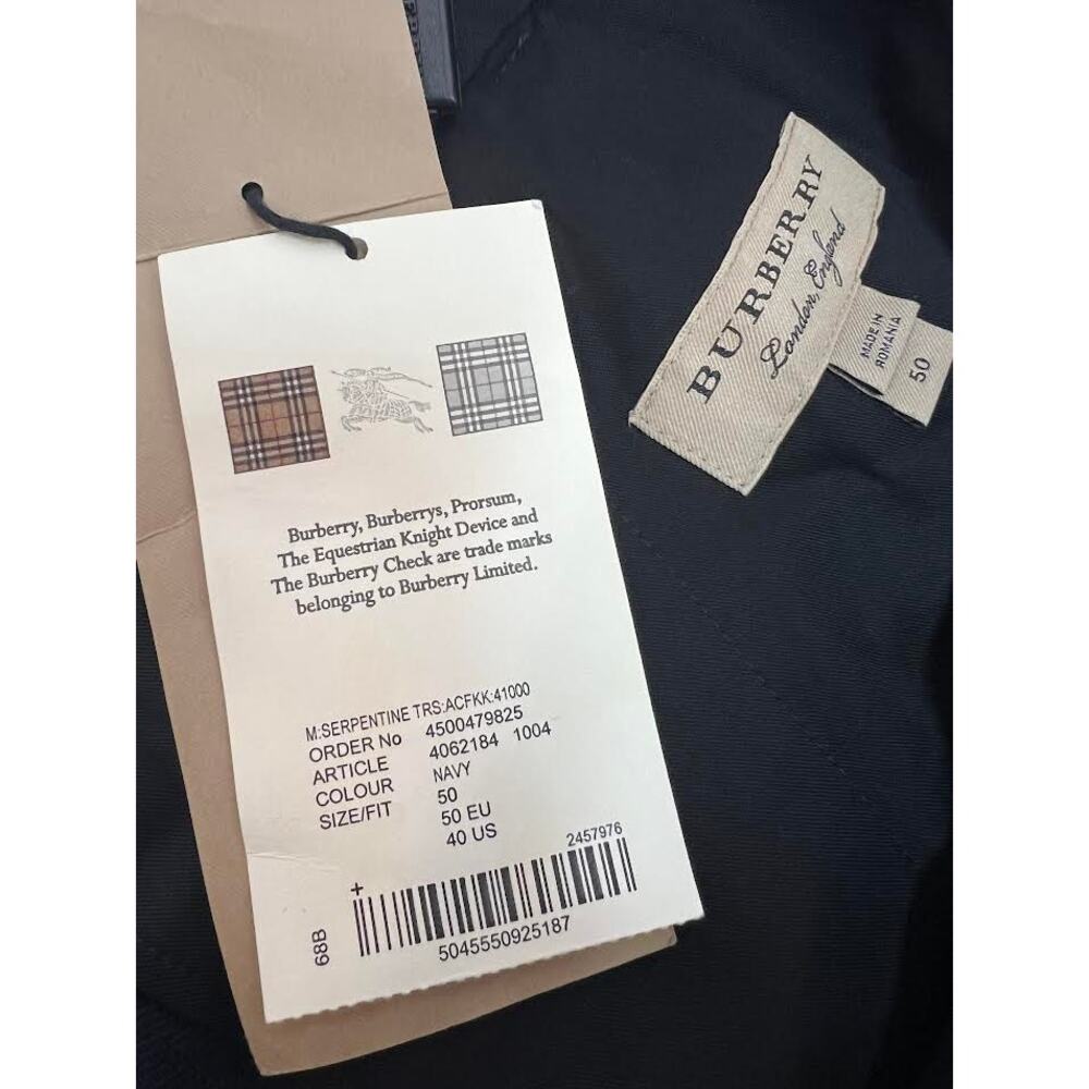 NWT! BURBERRY MEN'S “SERPENTINE” Navy WOOL Pant -SIZE/US40‎